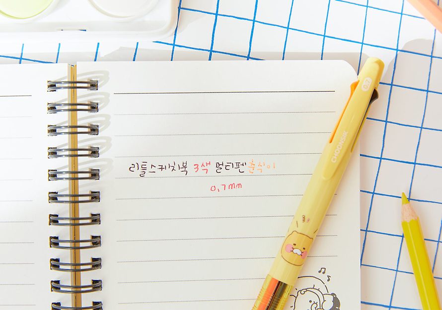 [KAKAO FRIENDS] Sketchbook 3 Color Multi-Pen Choonsik OFFICIAL MD