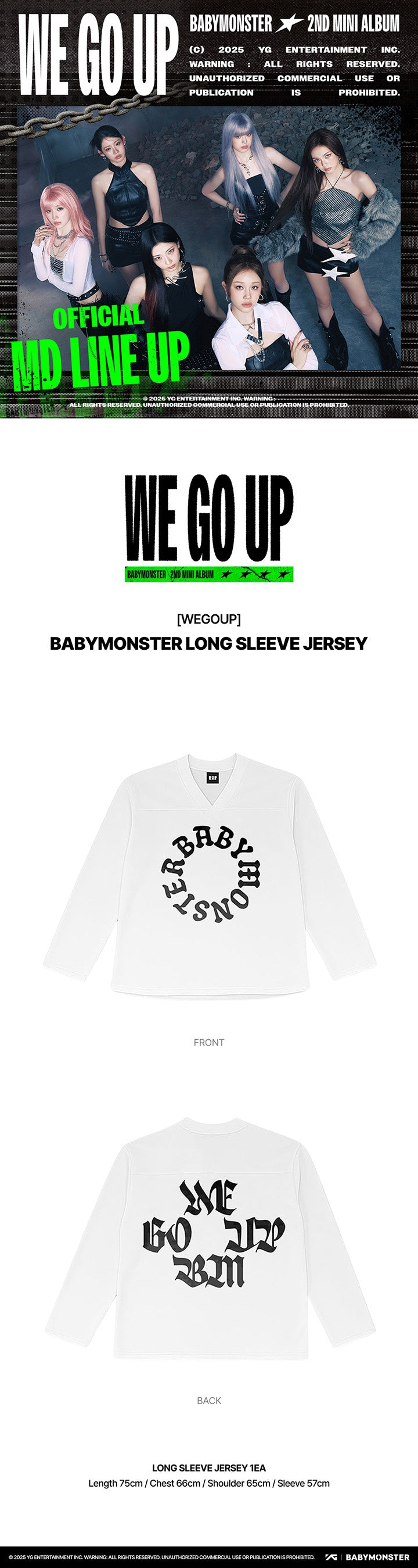 [BABYMONSTER] WE GO UP OFFICIAL MERCH  Fashion Items Ver.
