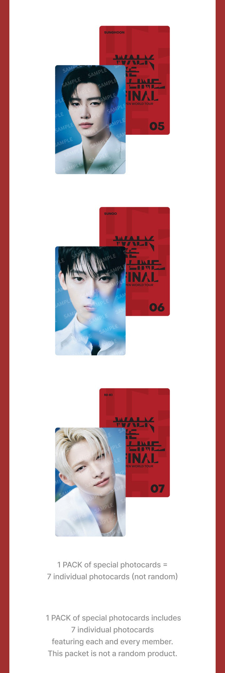 [ENHYPEN]  WORLD TOUR WALK THE LINE : FINAL Official MD Member.