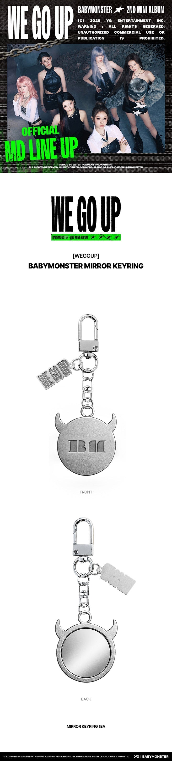 [BABYMONSTER] WE GO UP OFFICIAL MERCH