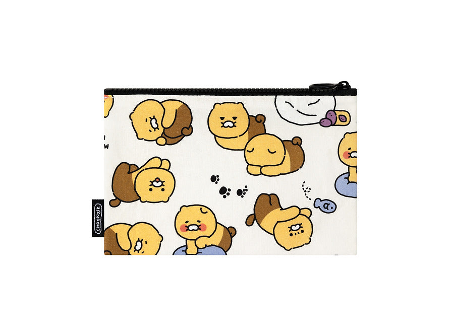 [KAKAO FRIENDS] choonsik ordinary pattern flat pouch m