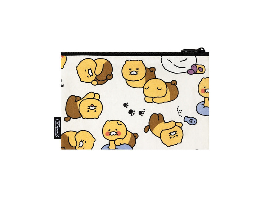 [KAKAO FRIENDS] choonsik ordinary pattern flat pouch m