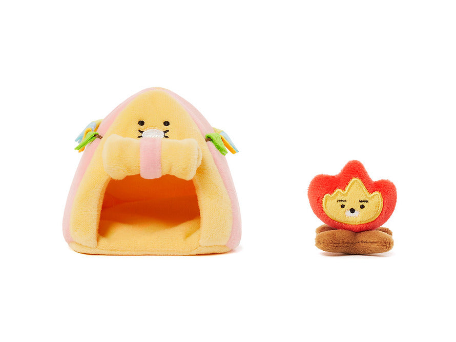 (OOTD) Plush Doll Camping House Set Tent & Campfire
