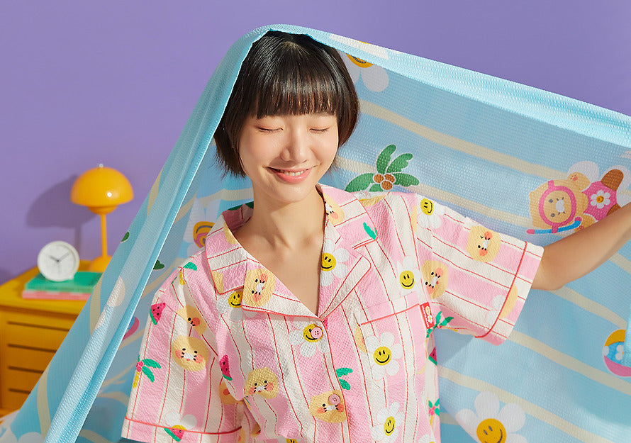 Wiggle Wiggle x Kakao Friends Cooling Blanket & Pillow Cover Set Chunsik Edition