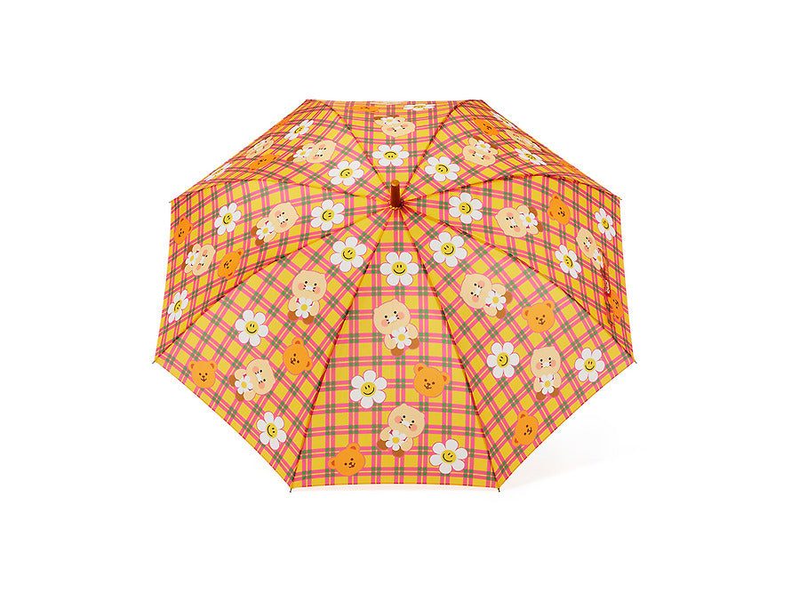 WiggleWiggle x Kakao Friends Long Umbrella  Chunsik Checkered