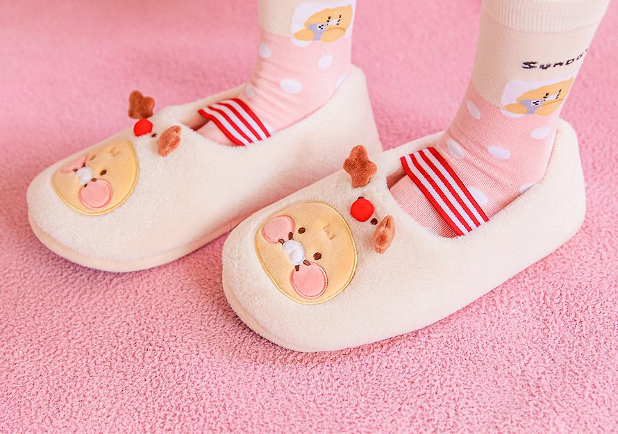 [KAKAO FRIENDS] merry choon christmas rudolph slipper