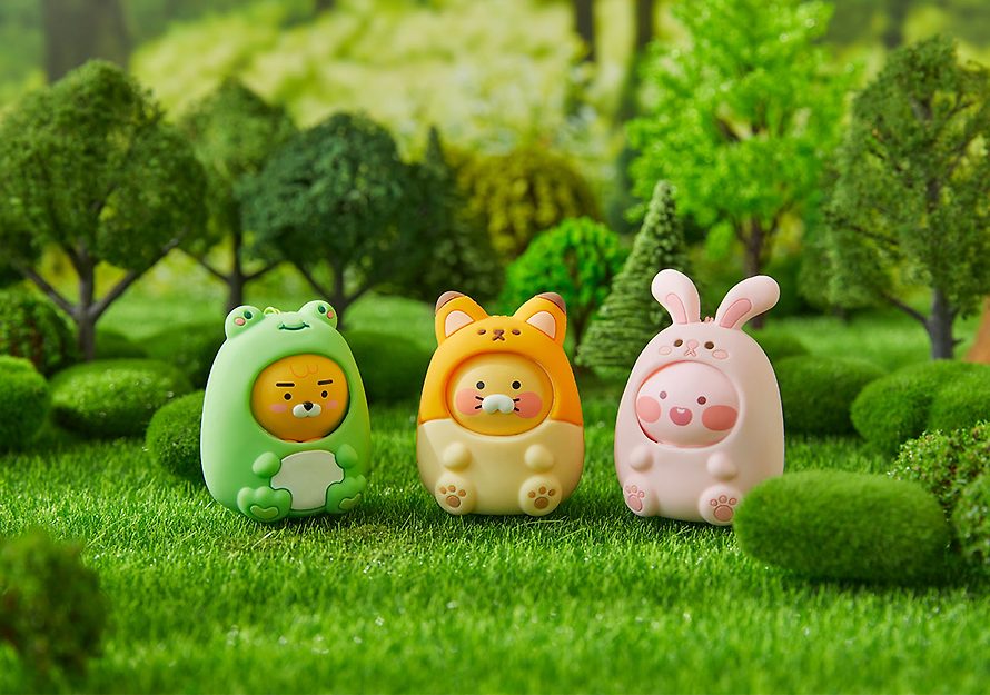 [KAKAO FRIENDS] Figure keyring Choonsik Little Ryan Little Apeach OFFICIAL MD