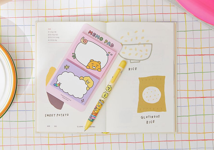 [KAKAO FRIENDS] Daily sticky notes Ryan choonsik OFFICIAL MD