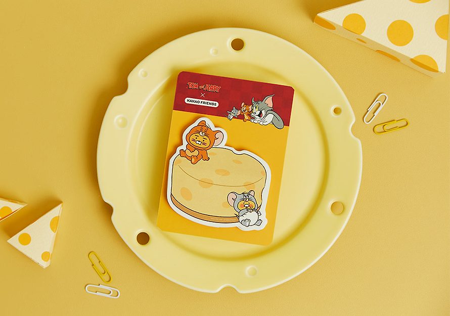 [KAKAO FRIENDS] Tom and Jerry X Kakao Friends Adhesive Memo OFFICIAL MD