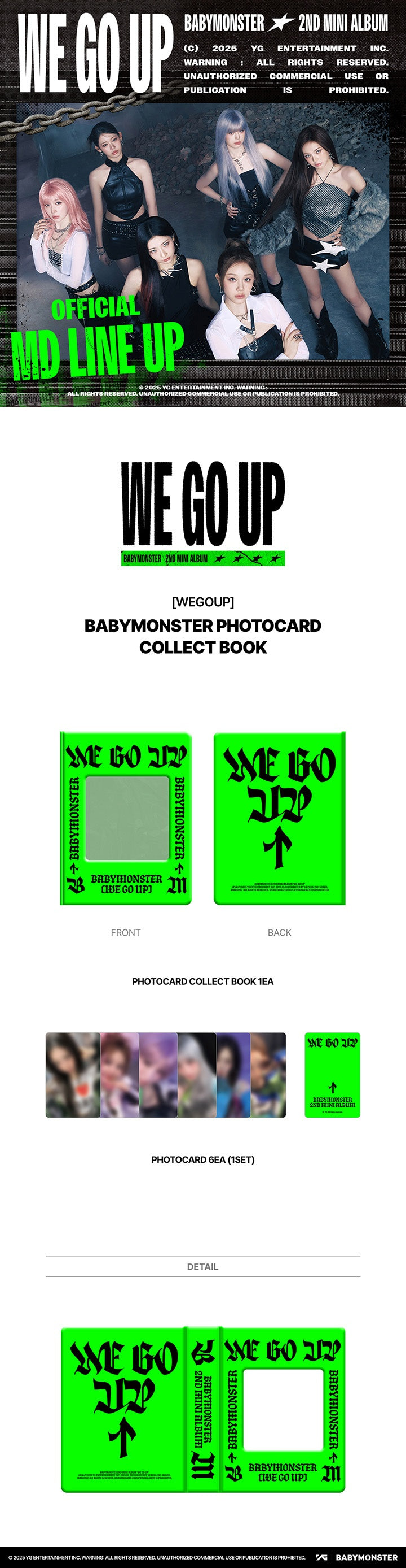 [BABYMONSTER] WE GO UP OFFICIAL MERCH