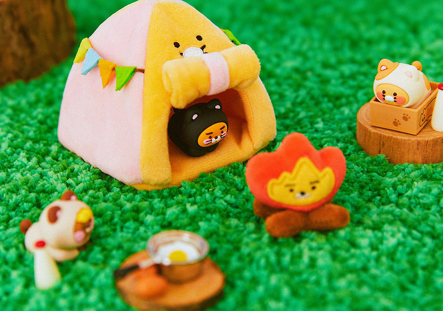 (OOTD) Plush Doll Camping House Set Tent & Campfire