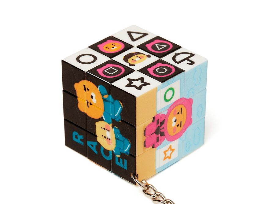 [KAKAO FRIENDS] netflix squid game x kakao friends ryan & choonsik cube keyring