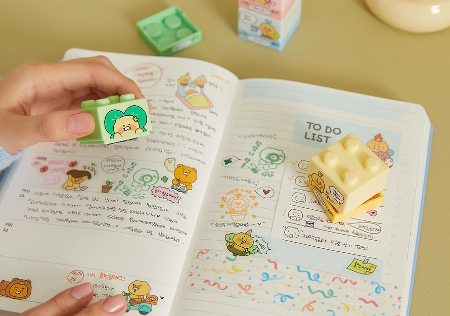 [KAKAO FRIENDS] choonsik today's fairy block stamp set