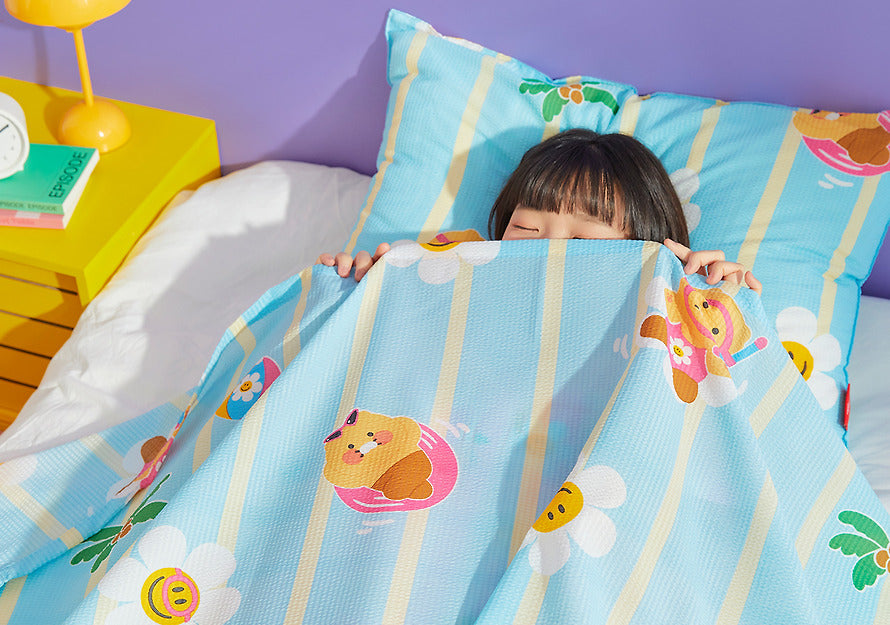Wiggle Wiggle x Kakao Friends Cooling Blanket & Pillow Cover Set Chunsik Edition