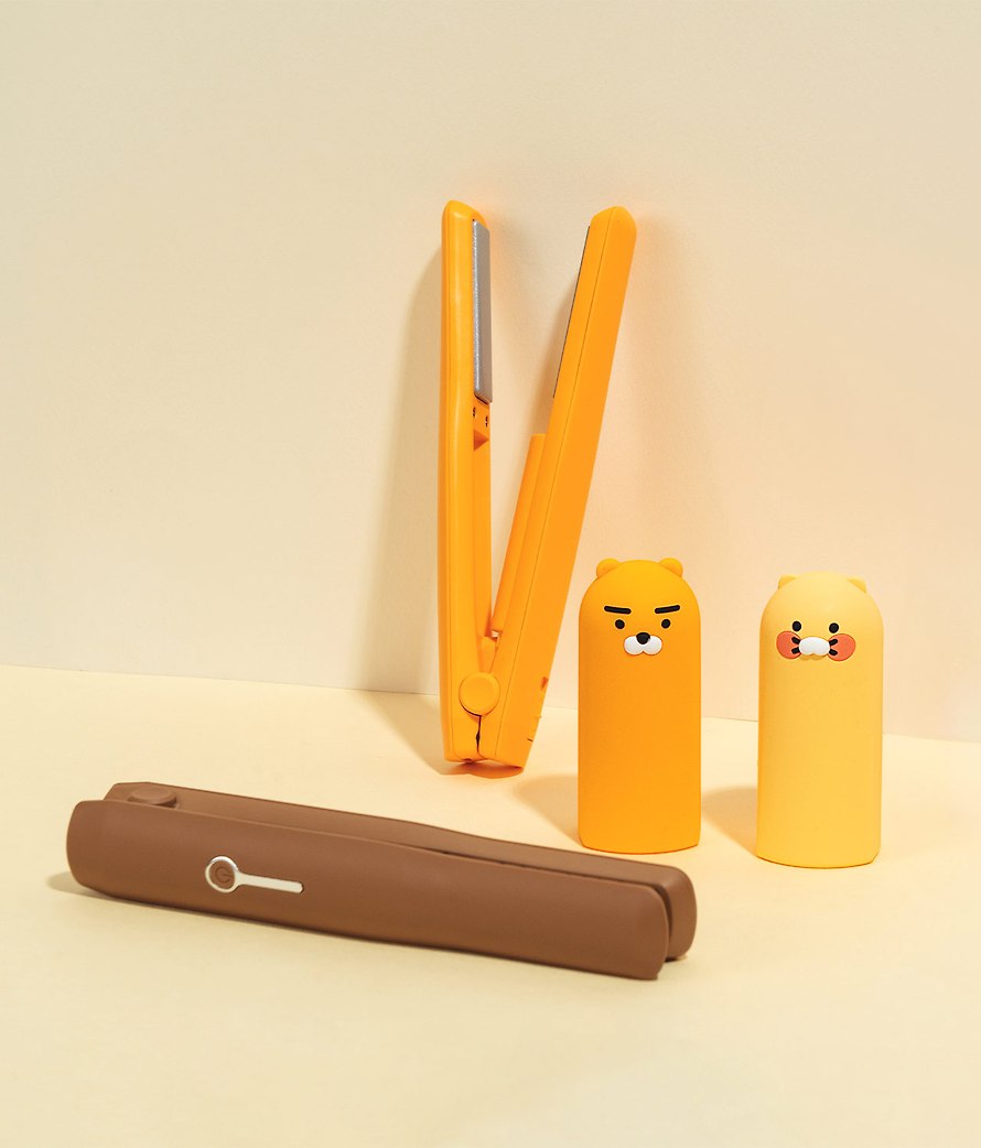 [KAKAO FRIENDS] Portable Wireless Mini Curling iron OFFICIAL MD