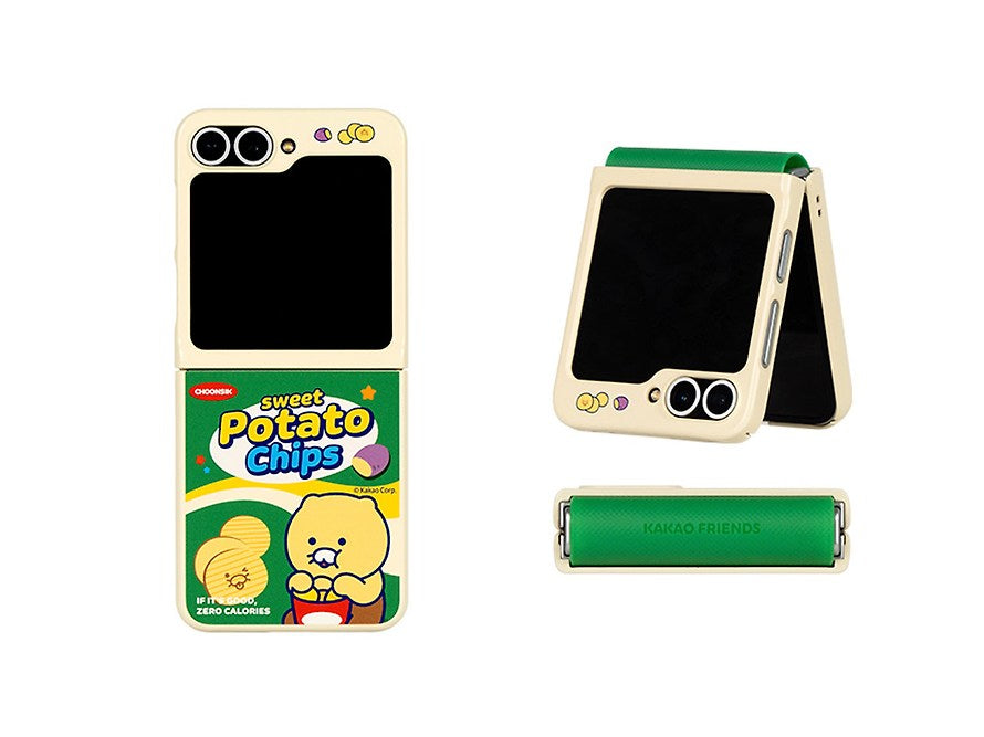 [KAKAO FRIENDS] Z Flip6 Snack Magnetic Case Chunsik Potato Chip OFFICIAL MD