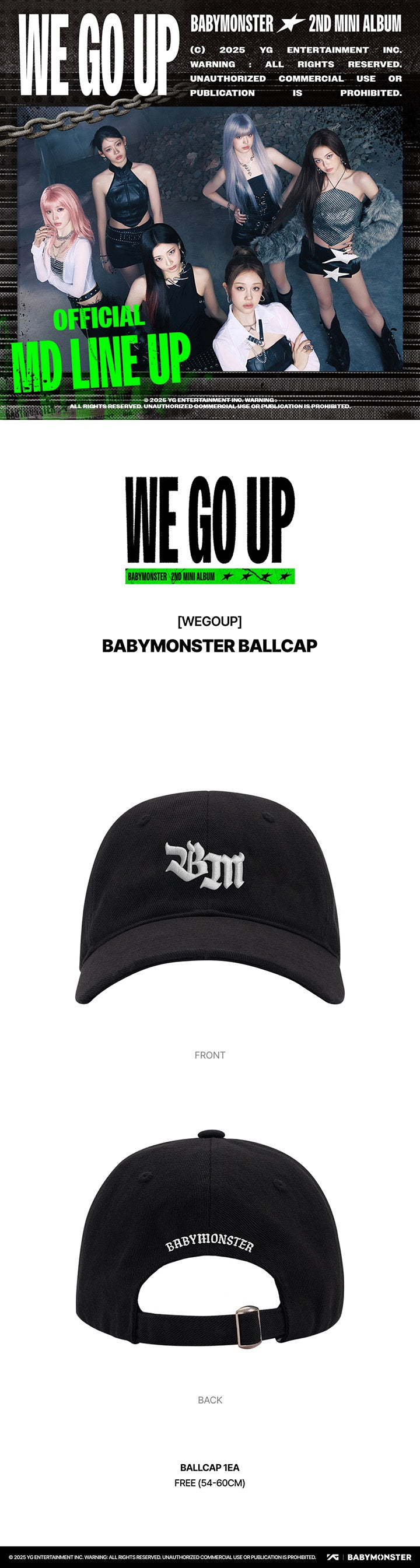 [BABYMONSTER] WE GO UP OFFICIAL MERCH  Fashion Items Ver.