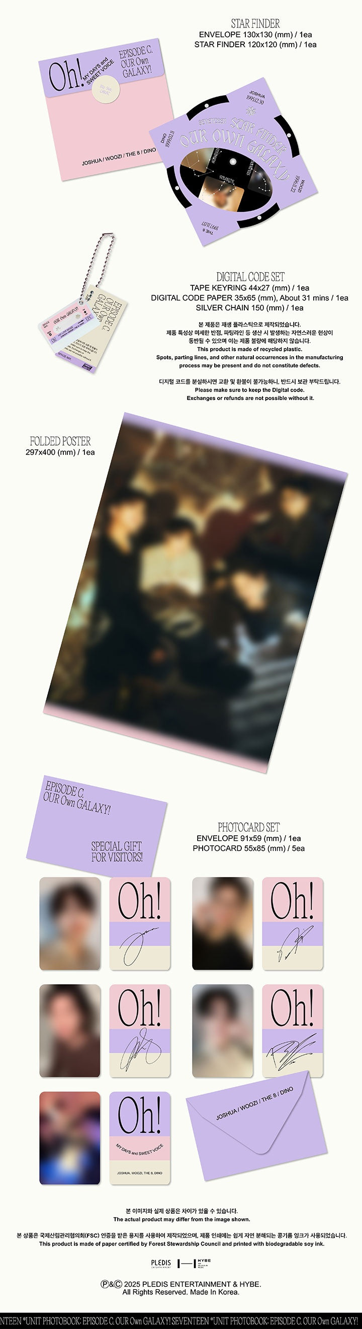 [SEVENTEEN]UNIT PHOTOBOOK ?˜EPISODE C,D' SET