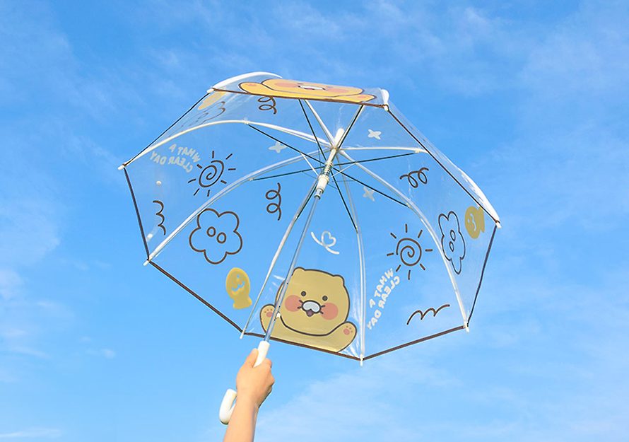 [KAKAO FRIENDS] Clear Dome Umbrella OFFICIAL MD