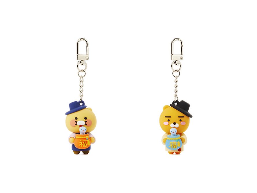 [KAKAO FRIENDS] blue snake lucky pouch led keyring
