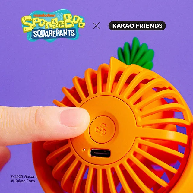 [Kakao Friends]SpongeBob x Kakao Friends Mini Fan_Chunsik