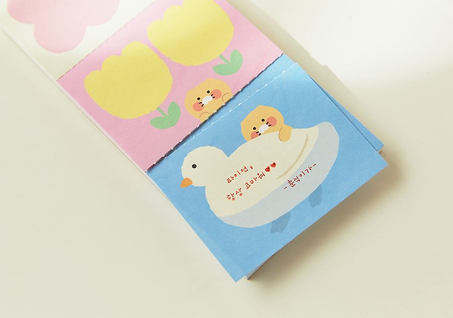 [KAKAO FRIENDS] Green Life Three-Tier Memo Choonsik OFFICIAL MD