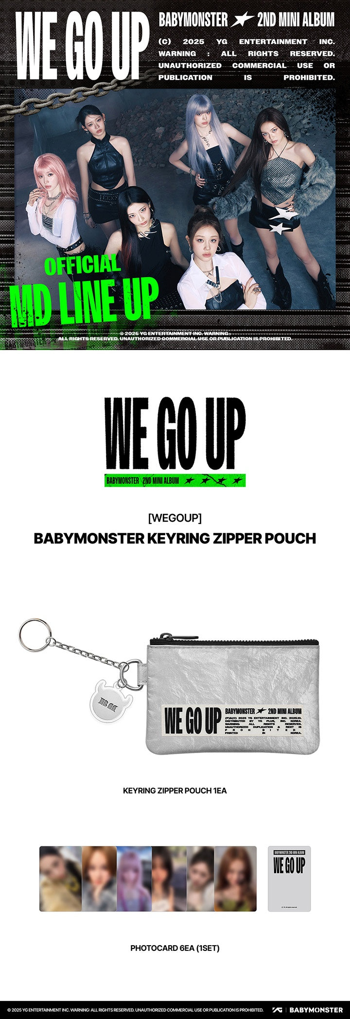 [BABYMONSTER] WE GO UP OFFICIAL MERCH