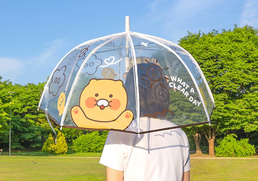 [KAKAO FRIENDS] Clear Dome Umbrella OFFICIAL MD