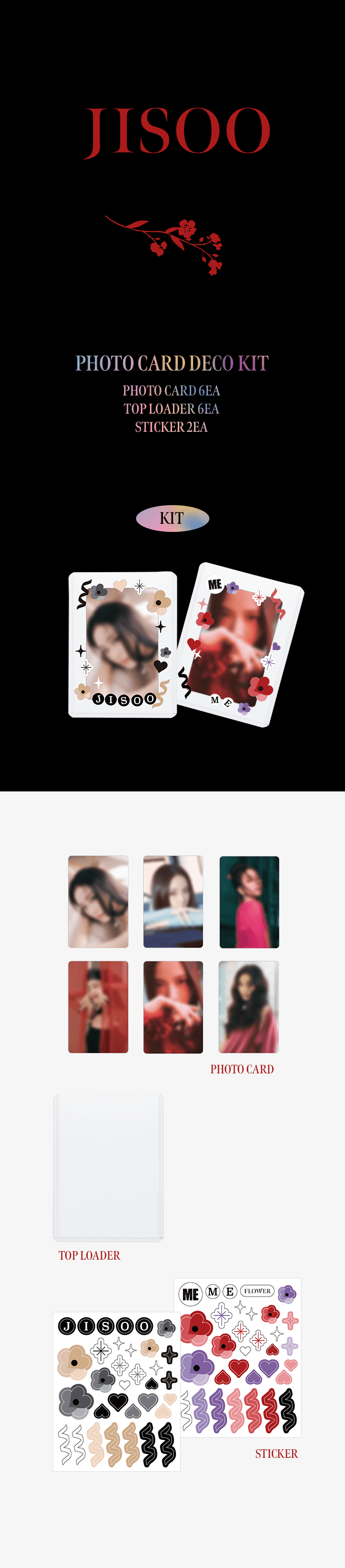 [BLACKPINK] JISOO PHOTO CARD DECO KIT