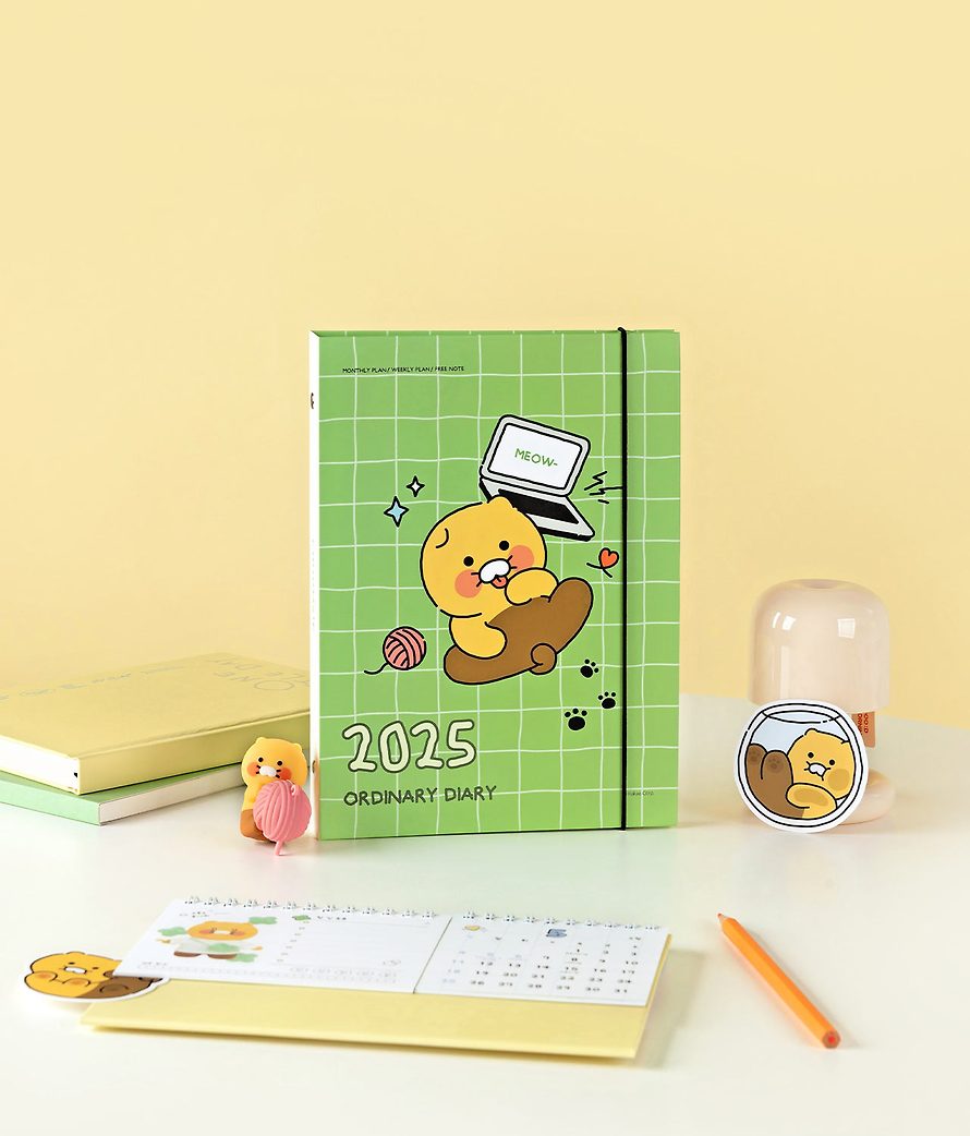 [KAKAO FRIENDS] Choonsik's Ordinary 2025 A5 Binder 6-hole Diary OFFICIAL MD