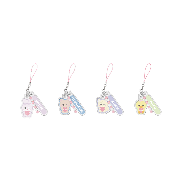 [BLACKPINK ] [JUMP]  CHARACTER LIGHT STICK AIRTUBE KEYRING
