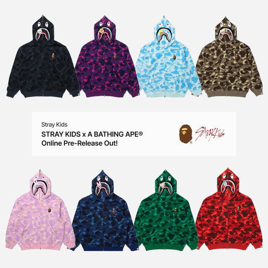 [STRAY KIDS] X BAPE SHARK FULL ZIP