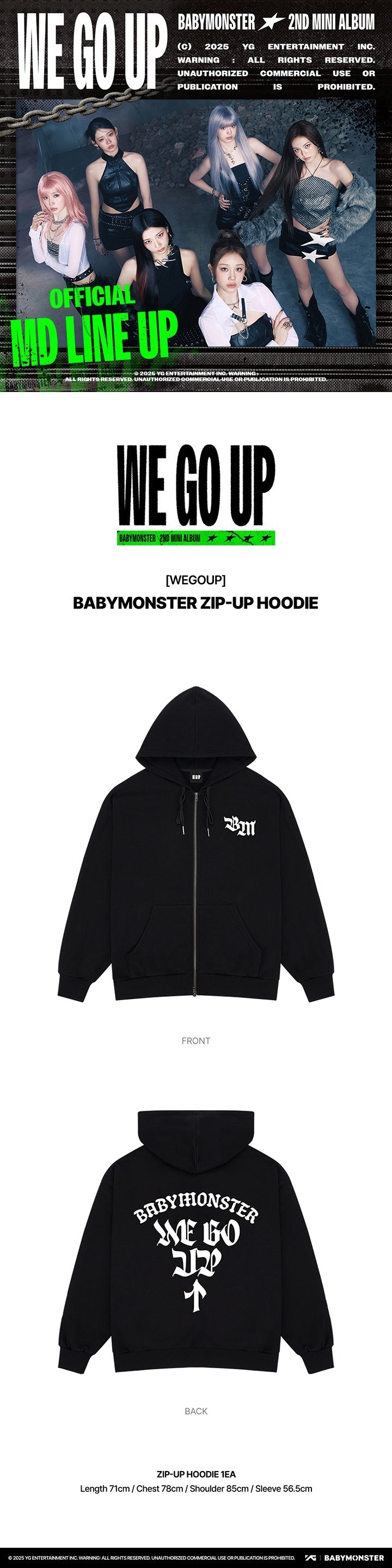 [BABYMONSTER] WE GO UP OFFICIAL MERCH  Fashion Items Ver.