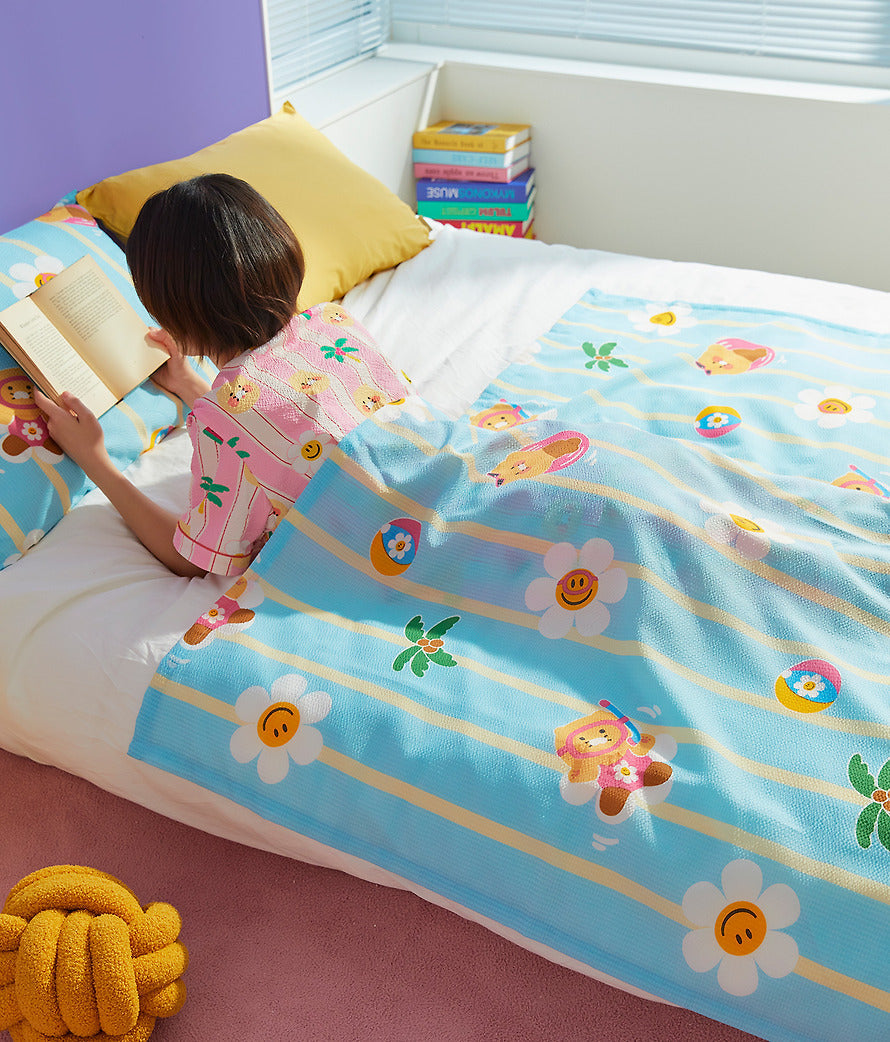 Wiggle Wiggle x Kakao Friends Cooling Blanket & Pillow Cover Set Chunsik Edition