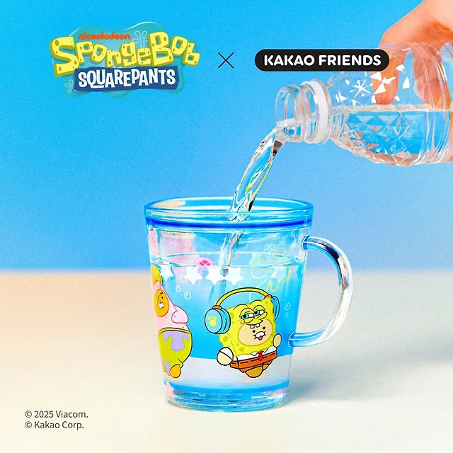 [Kakao Friends]SpongeBob x Kakao Friends Glitter Water Cup
