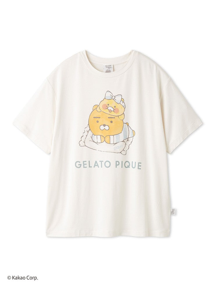 [KAKAO FRIENDS] kakao friends x gelato pique big ryan & choonsik t-shirt