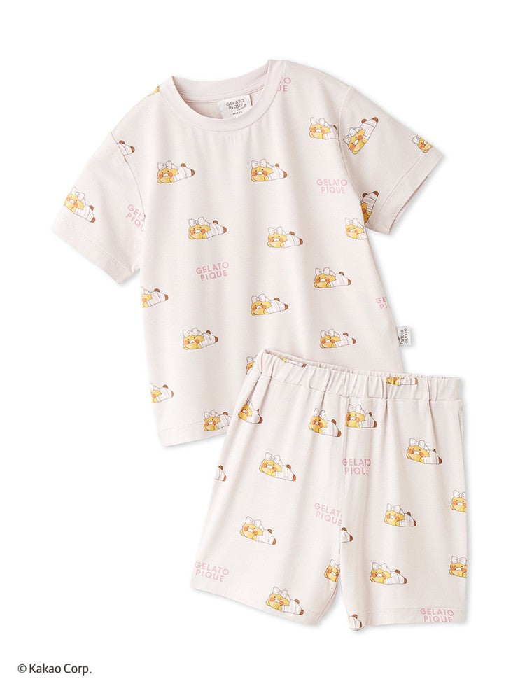[KAKAO FRIENDS] kakao friends x gelato pique kids ryan & choonsik short-sleeve & shorts set