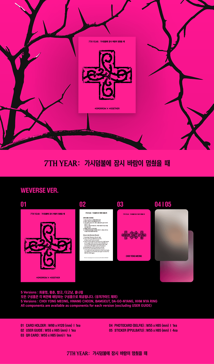 [TXT]HIGHLIGHT 7TH YEAR ANNIVERSARY ALBUM (When the Wind Stopped for a Moment in the Thornbush) (PPULBATU Ver.) (Weverse Albums Ver.) (Set)