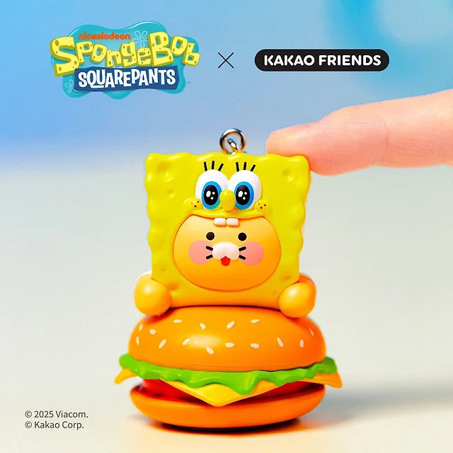 [Kakao Friends]SpongeBob x Kakao Friends Figure Keyring SpongeBob & Chunsik