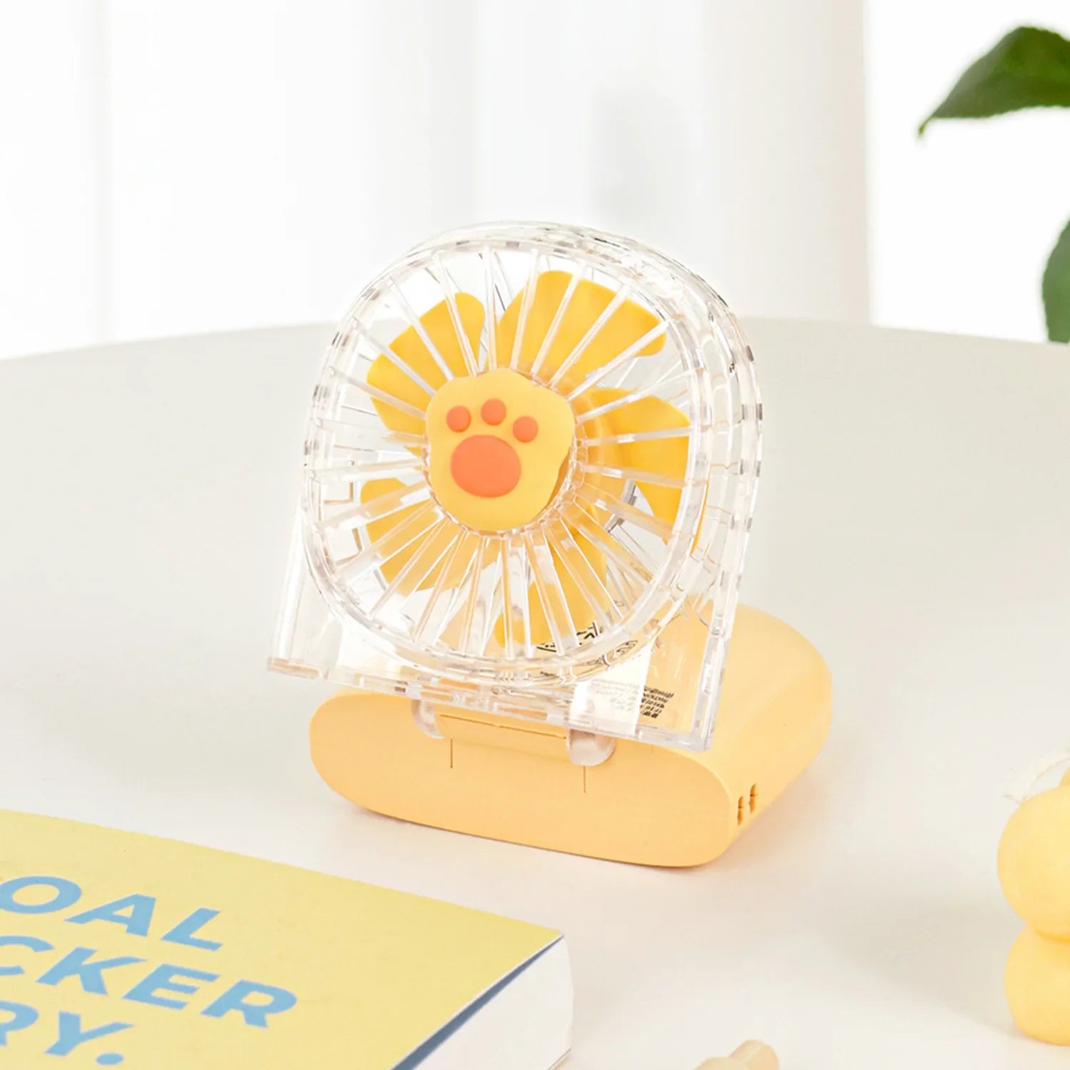 Portable Foldable Fan Yellow Chunsik Edition