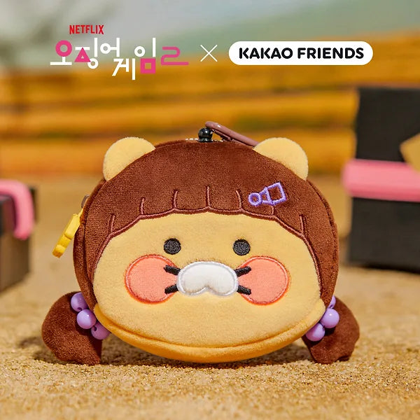 [KAKAO FRIENDS] netflix squid game x kakao friends choonsik face pouch
