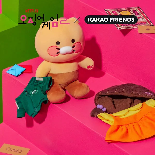 [KAKAO FRIENDS] netflix squid game x kakao friends jointed doll (including 2 costumes)