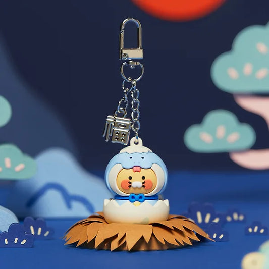 [KAKAO FRIENDS] blue snake costume figure keyring