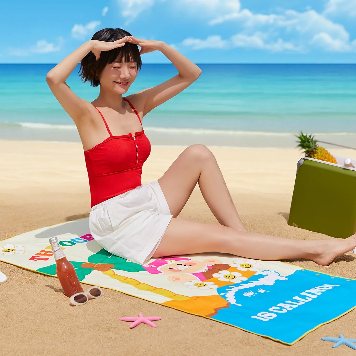 Wiggle Wiggle x Kakao Friends Beach Towel Chunsik Edition