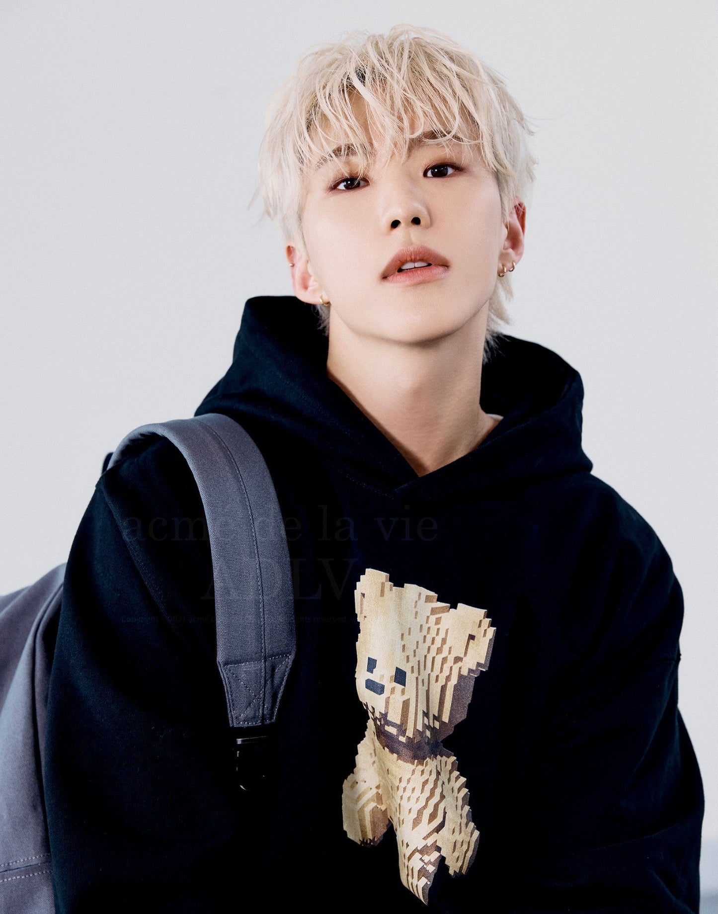 [SEVENTEEN] BLOCK BEAR HOODIE OFFICIAL MD