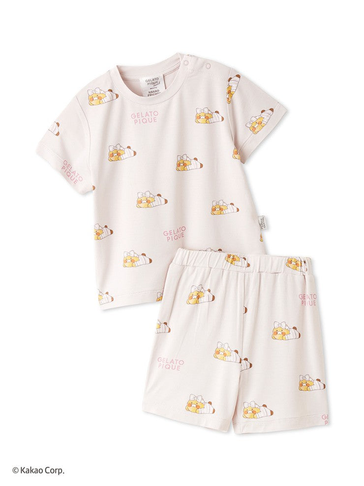 [KAKAO FRIENDS] kakao friends x gelato pique baby ryan & choonsik short-sleeve & shorts set