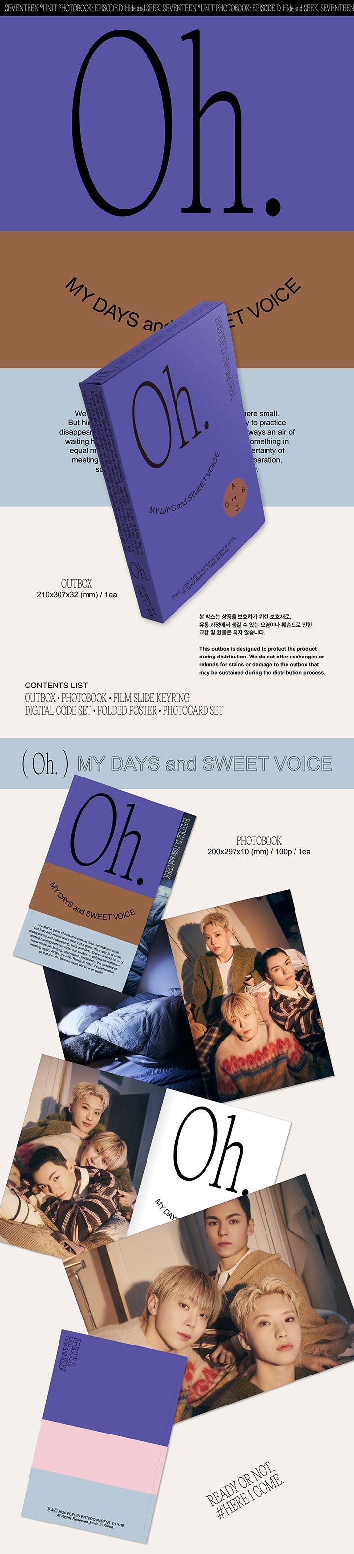 [SEVENTEEN]UNIT PHOTOBOOK ?˜EPISODE C,D' SET