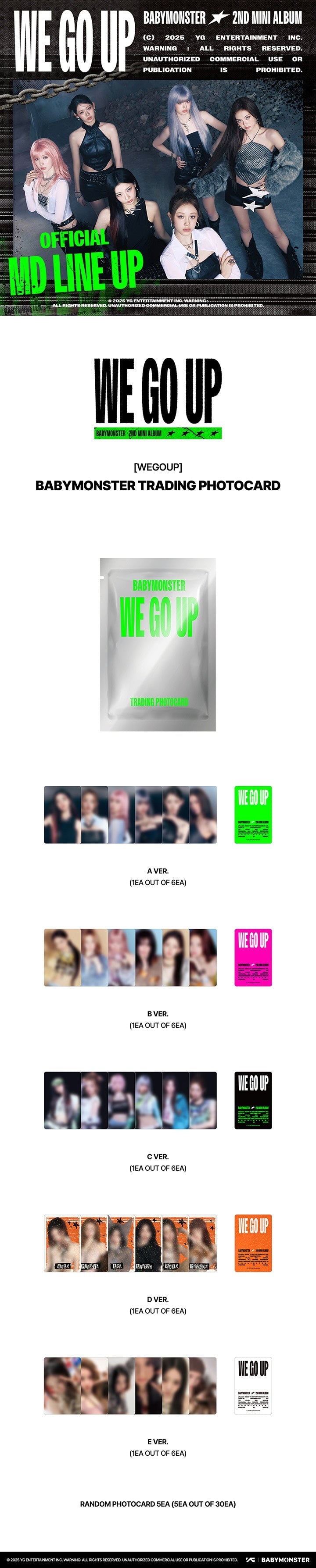 [BABYMONSTER] WE GO UP OFFICIAL MERCH