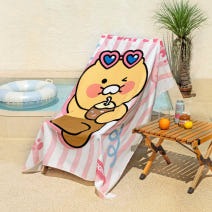 [Kakao Friends]Chunsik Beach Towel Over sized Microfiber Swimming Towel