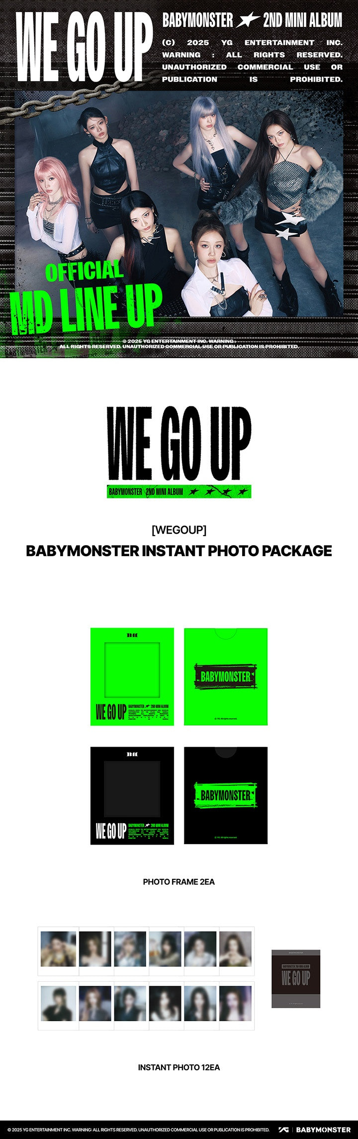[BABYMONSTER] WE GO UP OFFICIAL MERCH